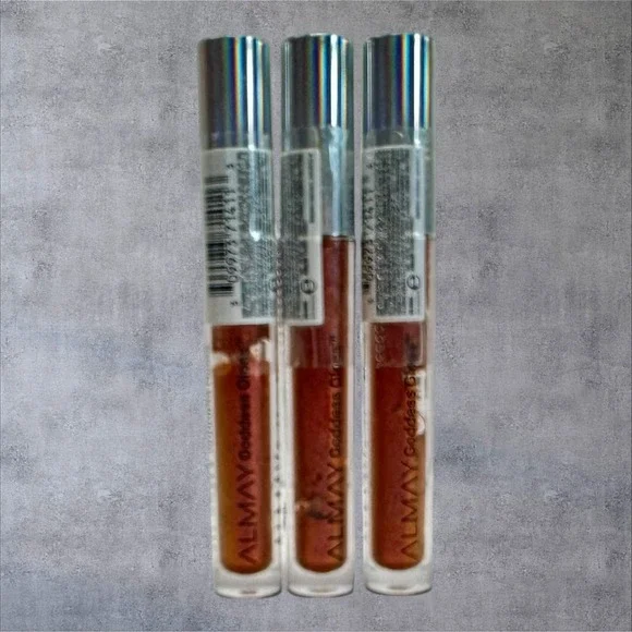 Almay Goddess Gloss Lip Gloss 0.1oz 920 Magic New 3pc Lot Prismatic Copper