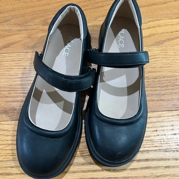 Place Classic Black Kids Dress Shoes