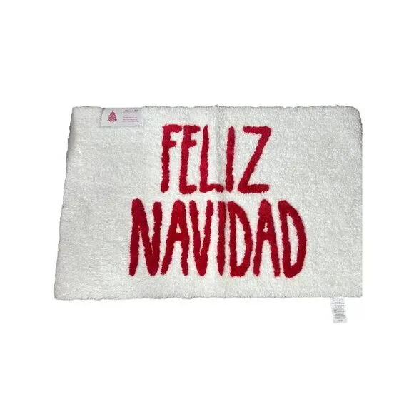 Rae Dunn Feliz Navidad Bathroom Mat