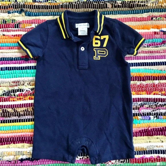 Ralph Lauren ~ 6M Polo onesie