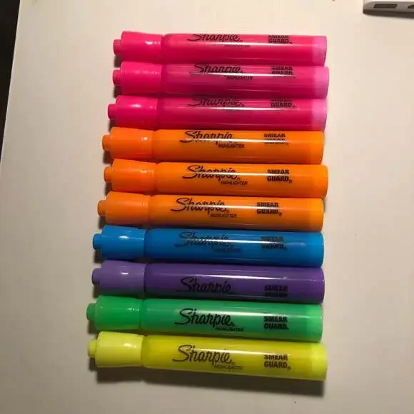 Sharpie Highlighters with Smear Guard, Assorted - 10 count