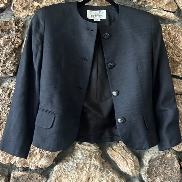Christian Dior vintage black suit jacket