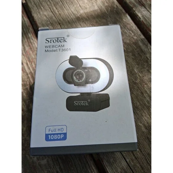 Srotek Webcam Full HD 1080p Model T3601 Plug & Play Built In Mic NWT
