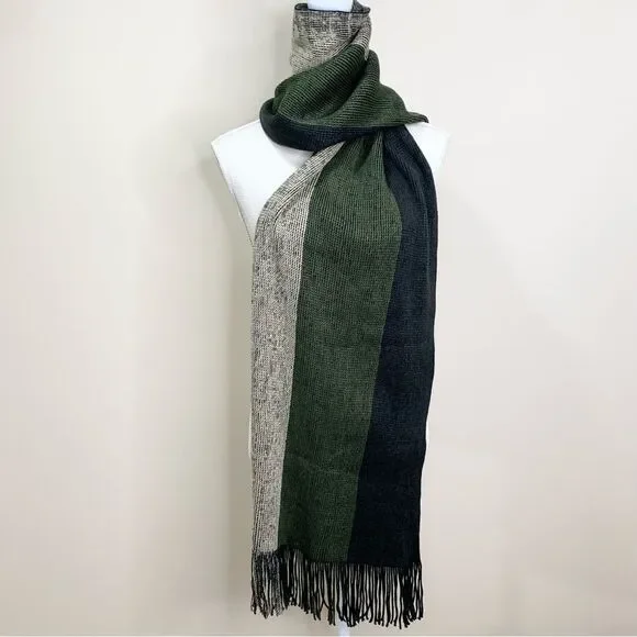 NWT Mio Marino Winter Hue Striped Scarf The Anchor Collection
