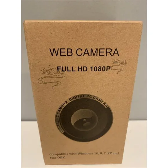 ASHU HD 1080P Rotatable Webcam Laptop PC Computer Online USB Camera Built-in Mic