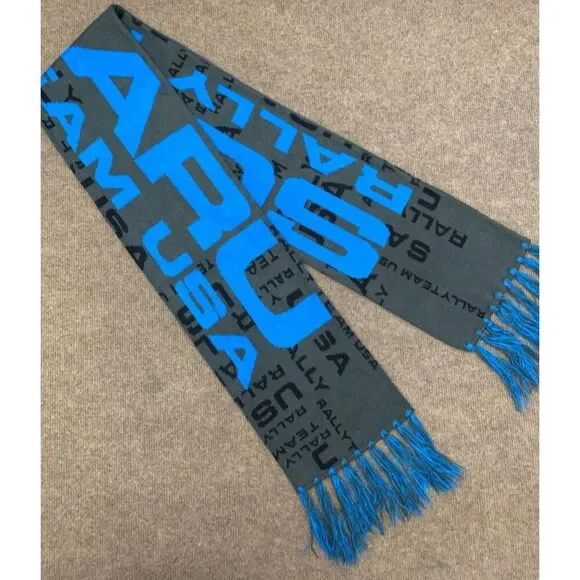 Subaru Scarf Official Rally Team USA Knit Fringe WRX Sti Racing