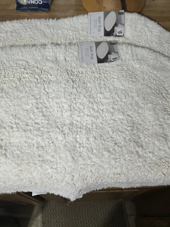 Home Collection Cream Shag Bath Mats Set Of 3