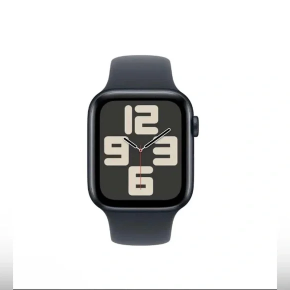 Apple Watch SE (2nd Gen) GPS 44mm Midnight Aluminum Case, Sport Band M/L