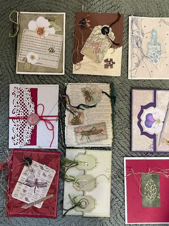 9 Handmade Blank Cards 5.5