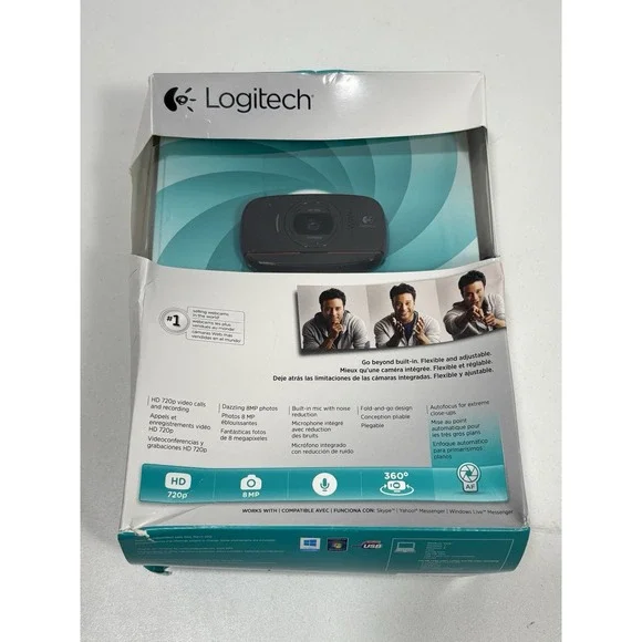 LOGITECH C525 HD‎ WEBCAM WITH BUILT IN MICROPHONE