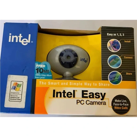 Intel Easy‎ PC Camera - Silver and Blue