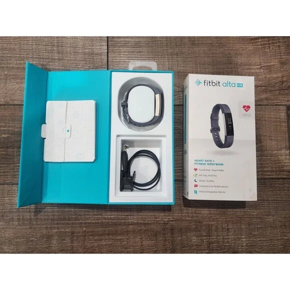 Fitbit Alta HR Fitness Activity Tracker w/ Heart Rate Monitor FB408 Grey Band