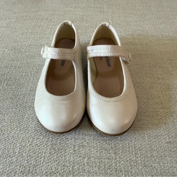 Fleurisse Cream Toddler Girl Mary Jane Dress Shoes