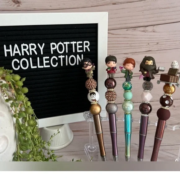 Handmade Harry Potter Themed Beaded Pens - Wizarding World Collection