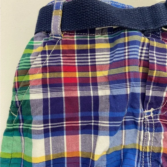 Ralph Lauren Shorts Plaid Belted Preppy