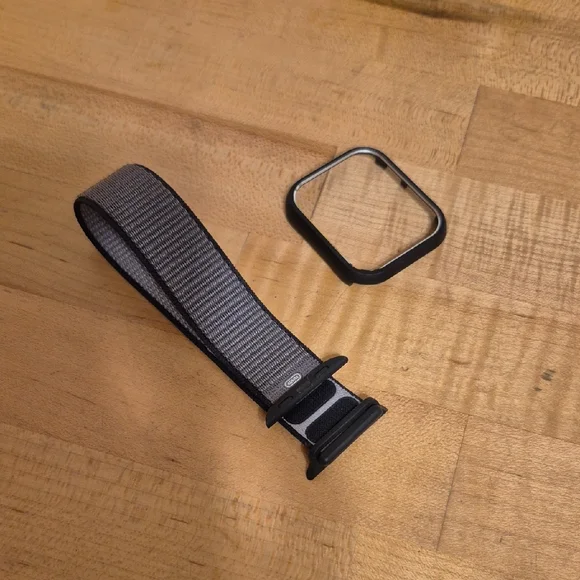 40mm Soft Nylon Solo Loop Band & Case Protector 45mm Case