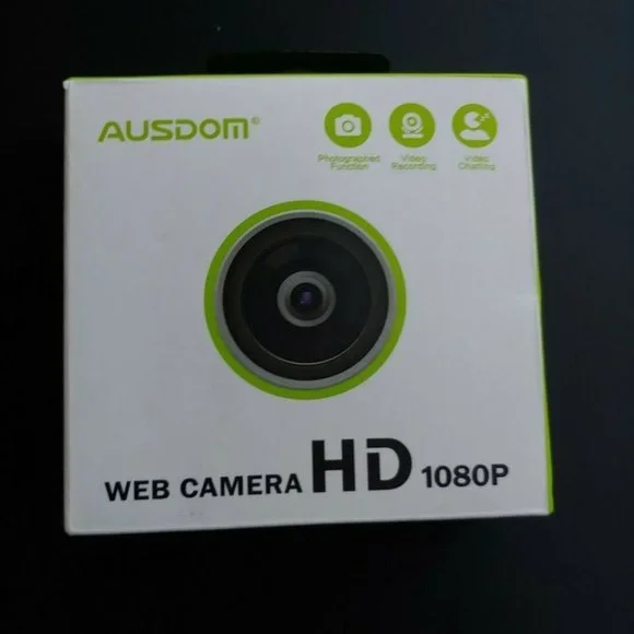 WEB CAMERA- AUSDOM AW635 Full HD 1080P with Microphone, Manual Focus Wide Angle