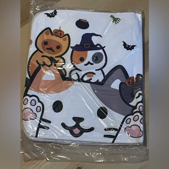 Cute Halloween Cat Bathroom set with shower curtains
