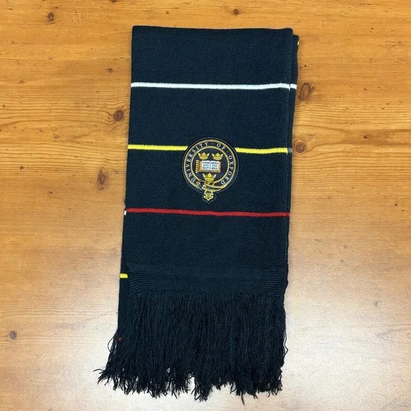 Black Unisex‎ Scarf with University of Oxford Emblem