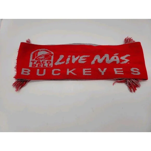 Taco Bell Live Mas Scarf College Football Ohio Buckeyes