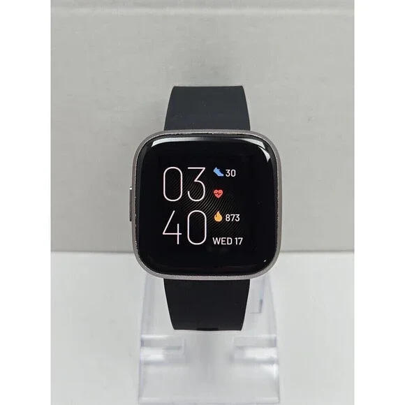 Fitbit Versa 2 Smartwatch Gray 40mm Alexa WR50M Always On Display No Charger
