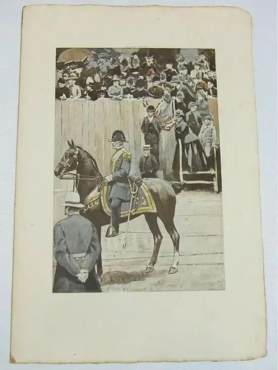 Antique 1891 Print Lieutenant General, 1886 George Barrie Army & Navy Of The US