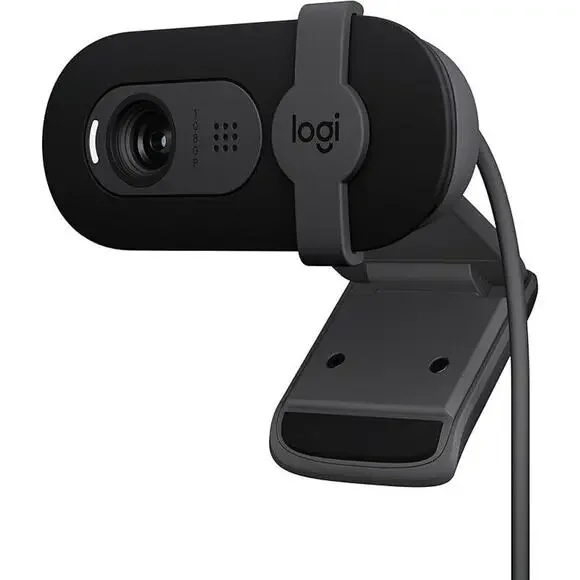 Logitech Brio 101 HD Webcam - 1080p, Light Correction, Privacy Shutter, USB-A