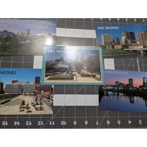 Des Moines Iowa City Post Cards Landscape lot of 5 unposted
