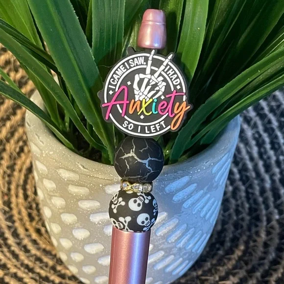 Anxiety Beaded Pen
