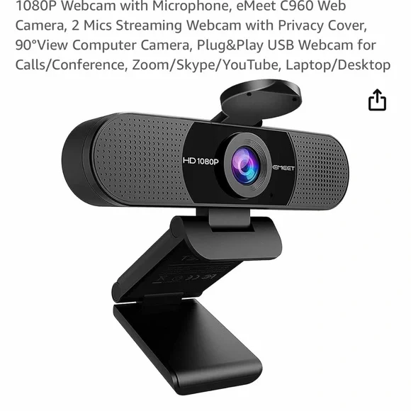 EMEET 1080P Webcam HD C960