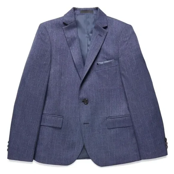 Lauren Ralph Lauren Big Boys Plaid Sport Coat - Navy, jacket suit 16R