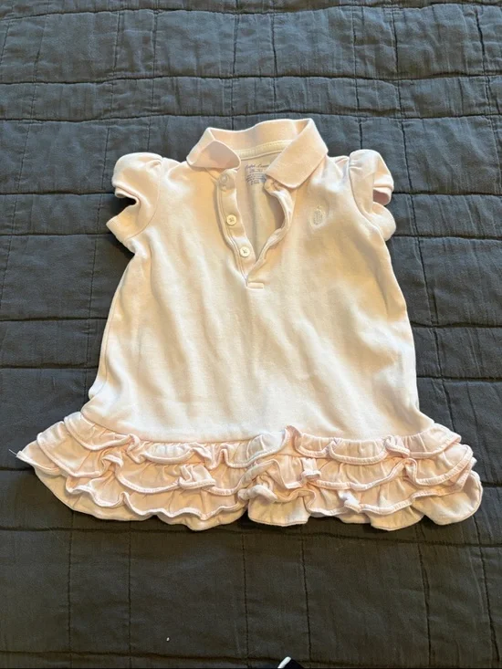 Ralph Lauren Pale Pink Girls Polo Dress