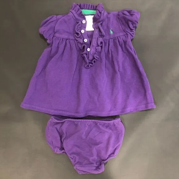 Ralph Lauren ruffle dress with pantie