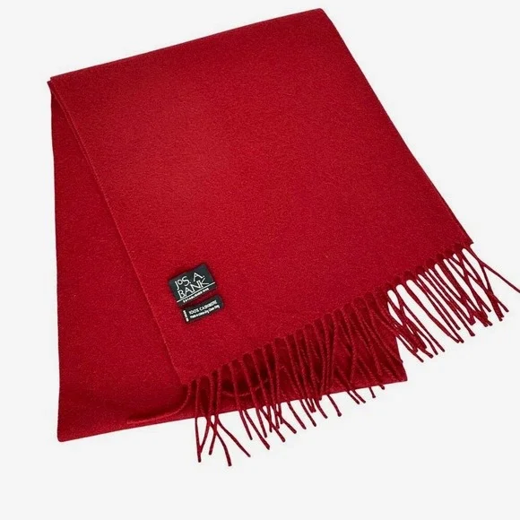 Jos. A‎ Bank Cashmere Scarf Red