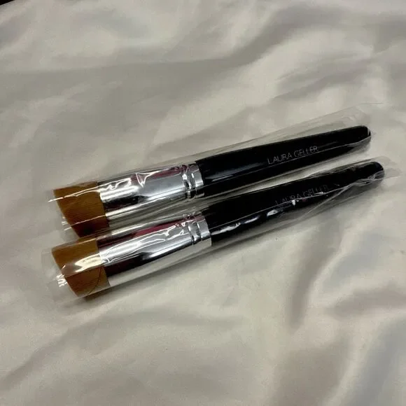 2-Pack Laura Geller Angled Foundation Brushes – NEW & SEALED