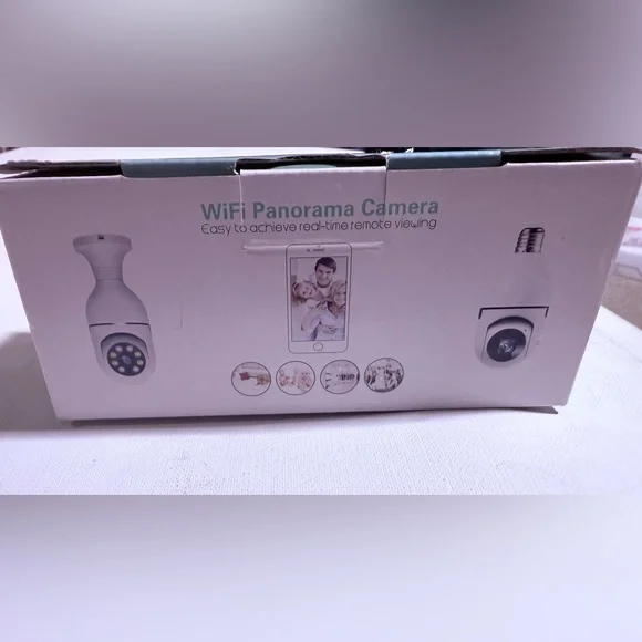 WiFi Panorama Camera - Sleek White Design
