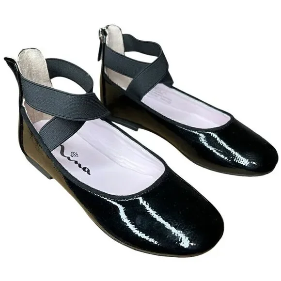 NEW Nina Little Girls Marissa Black Flat 11