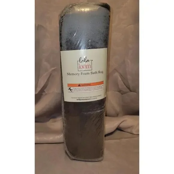LaLa loom Memory Foam Bath Rug - 24x17 -NEW/SEALED