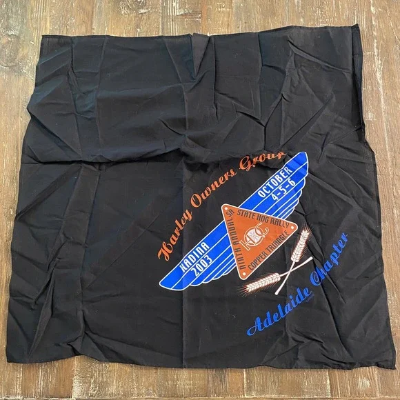 VTG Harley Davidson 100th Anniversary 2003 HOG Adelaide Chapter Bandana Kadina