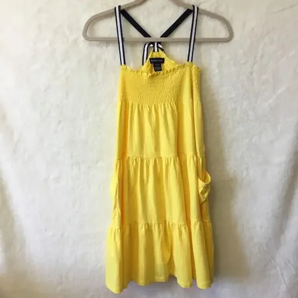 Ralph Lauren Girl Yellow Adorable Summer Dress