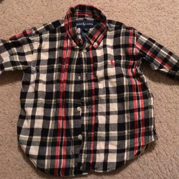 Ralph Lauren kids flannel shirt size 24M