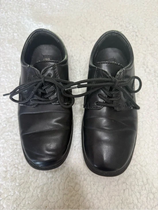 Boys Stacy Adams Lace up Black Dress Shoes Leather size 13M 41179-001