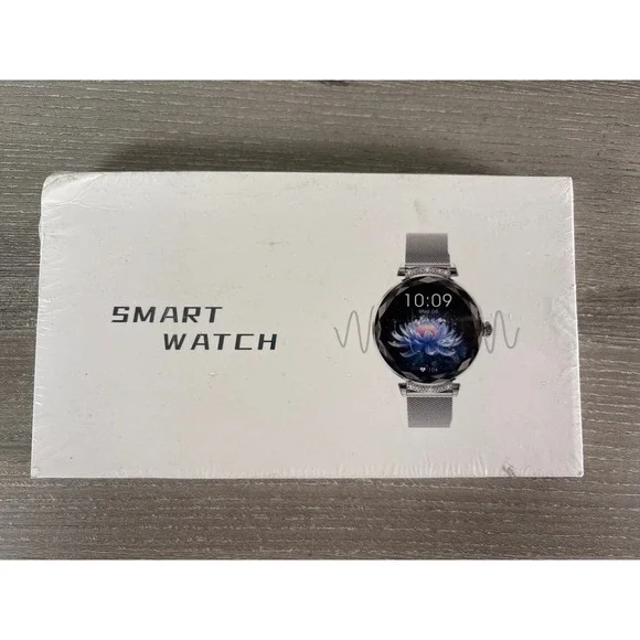 Shinran Smart Watch for Women Silver Mesh‎ Band Fitness Tracker Health Monitor