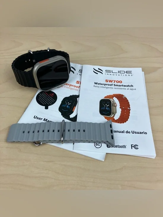 Slide Innovations SW700 Smartwatch Waterproof Bluetooth + Band (No Charger)
