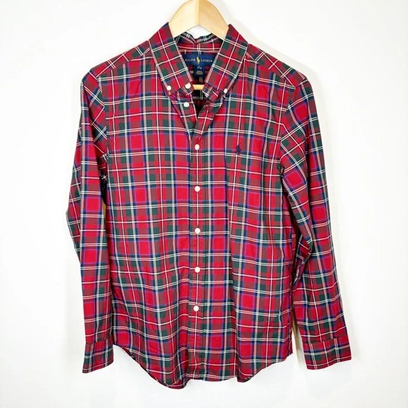 Ralph Lauren Kids Plaid Button Down Shirt