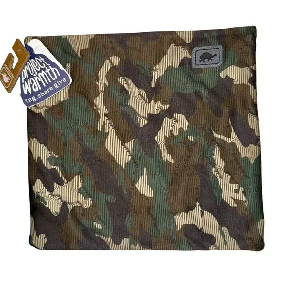 NWT Turtle Fur Camo Fleece Lined‎ Neck Warmer Cold Cozy Warm Snow Outdoor Skiing