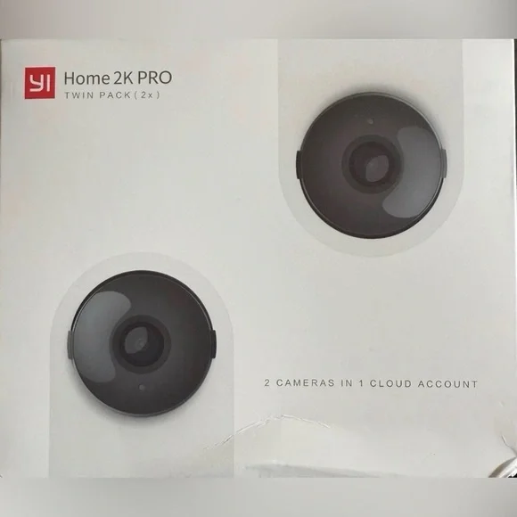 Home 2K PRO Security Camera Twin Pack - Black