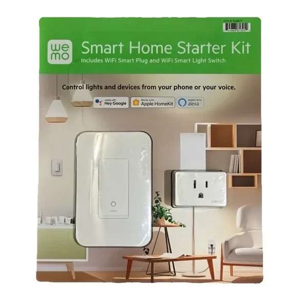 Wemo Smart Home Starter Kit Smart Plug Switch Controlled Google Apple Alexa New