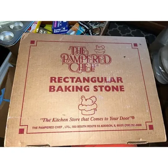 Pampered Chef Rectangular Baking Stone 12