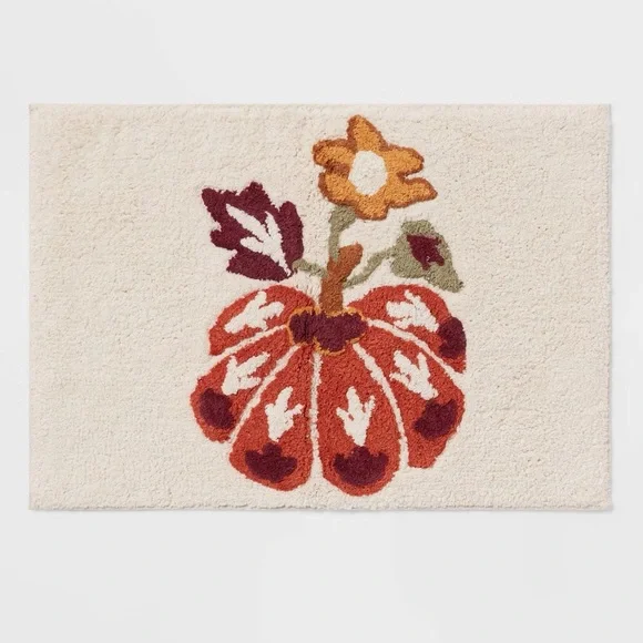 Threshold Harvest Pumpkin (NWT) Bath Rug